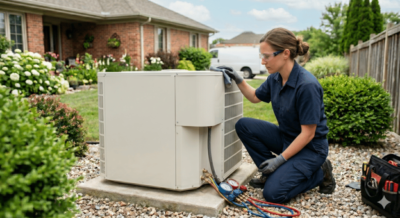 Heat pump repair and maintenance 